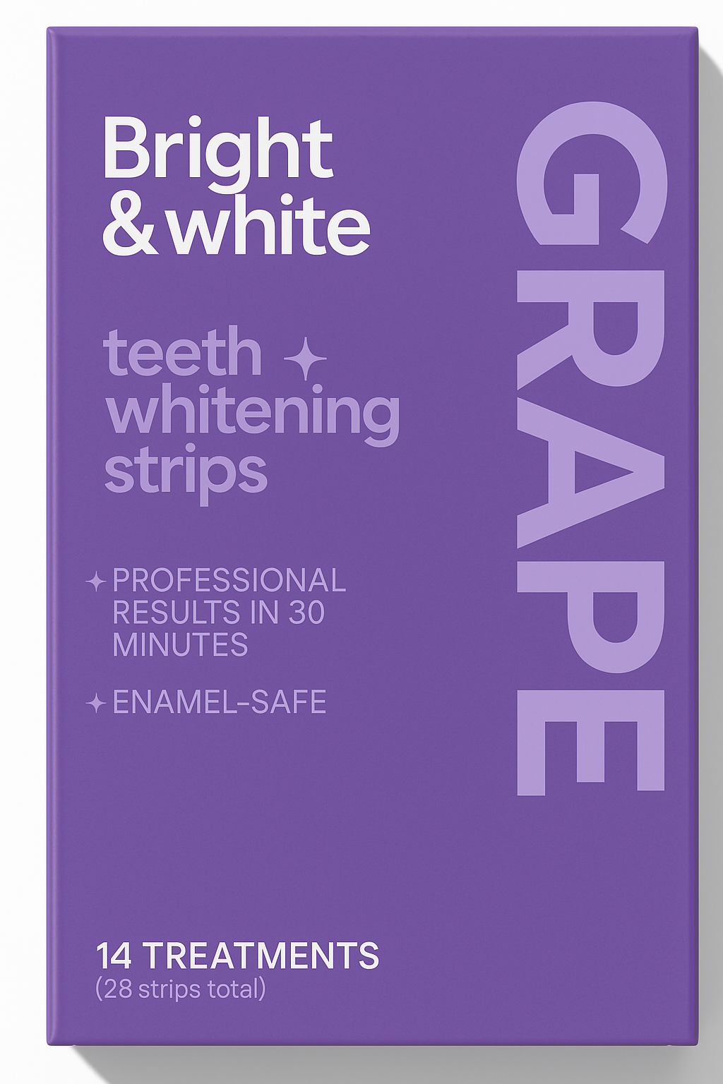 Bright & White Flavored Teeth Whitening Strips
