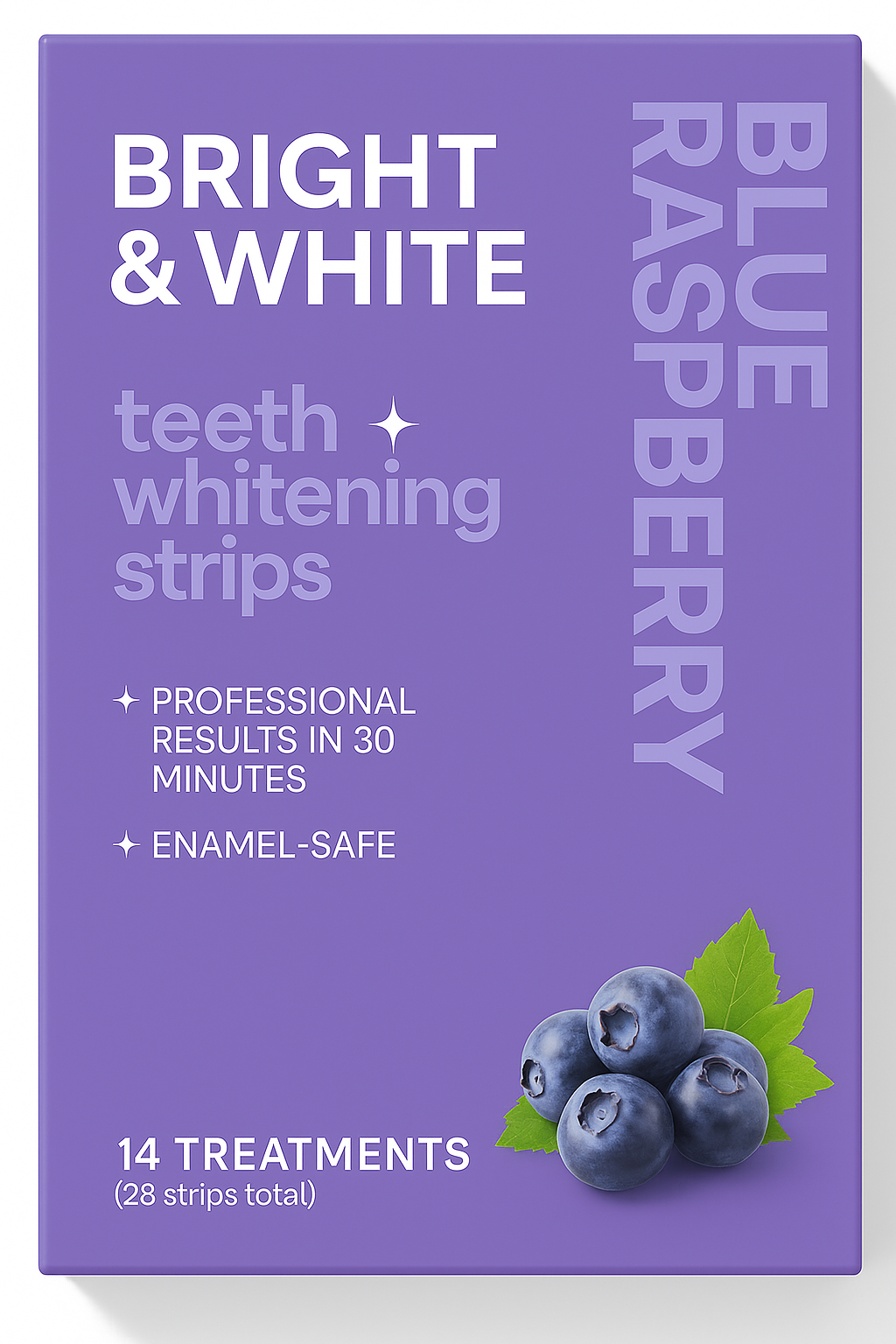 Bright & White Flavored Teeth Whitening Strips