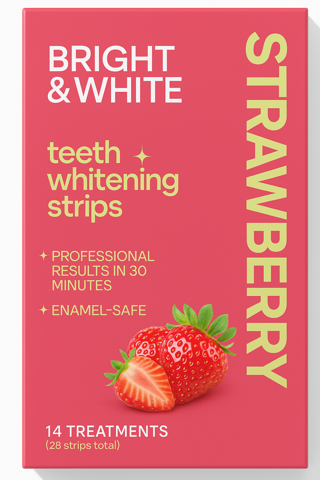Bright & White Flavored Teeth Whitening Strips