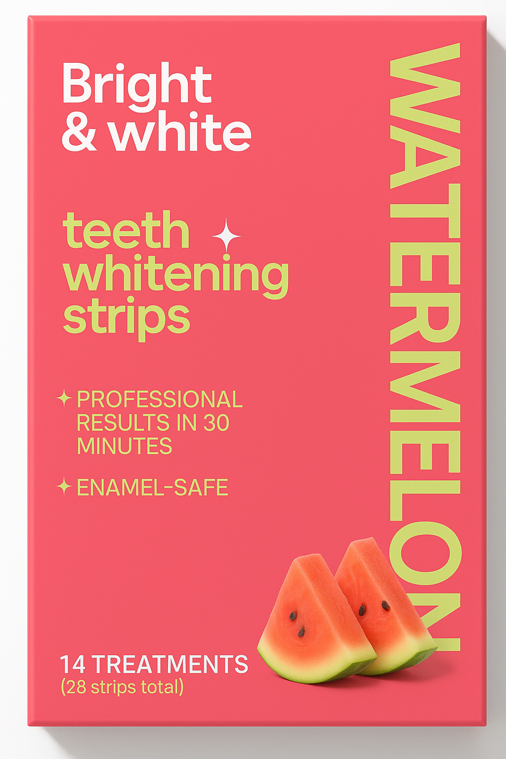 Bright & White Flavored Teeth Whitening Strips