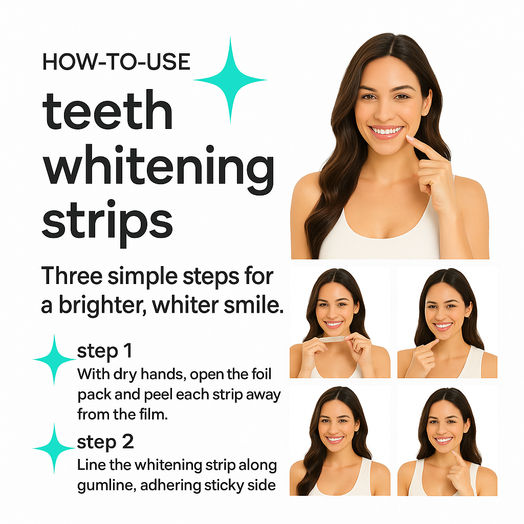Bright & White Flavored Teeth Whitening Strips